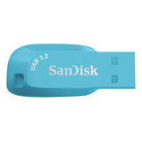Unidade Flash Usb Sandisk Ultra Shift, 32 Gb, Usb 3.0, Azul Turq/vc Color Celeste