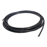 5m De Cable De Acero 1/8-3/16 Forro Nylon Negro Gimnasio