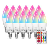 Bombilla Led E12 De Candelabro Que Cambia De Color Con Mando