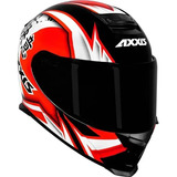 Capacete Axxis Eagle Japan Gloss Black Red White