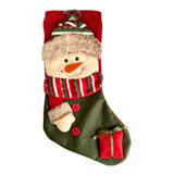 Bota Natal Decorativa Boneco De Neve (27x45x3cm)