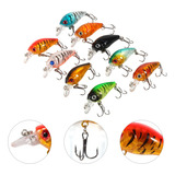 Señuelos De Pesca Kit 9 Accesorios Para Pesca 4.5cm 9 Colors