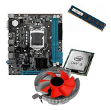 Kit Pl Mãe H81 + Processador I3 4130 + Memoria 4 Gb Ddr3 +