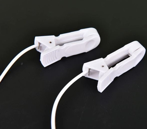 2 Cable Electrodo Clip  Orejas, Auriculoterap Electropunción
