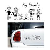 Calcomania Sticker Familia Auto Camioneta Moto Suv