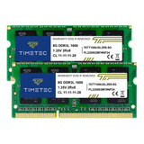 Timetec Kit De 16 Gb (2 X 8 Gb) Ddr3l/ddr3 1600 Mhz (ddr3l-1