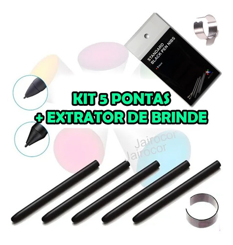 5x Pontas Para Caneta Mesa Digitalizadora Wacom Ctl Cth E +