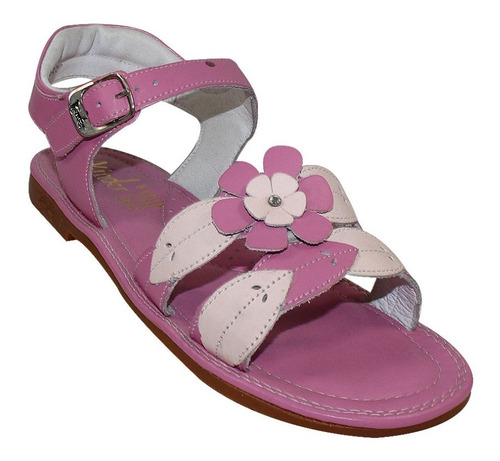 Sandalias Kinder Niña Fiusha Rosa Piel 6150