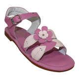 Sandalias Kinder Niña Fiusha Rosa Piel 6150