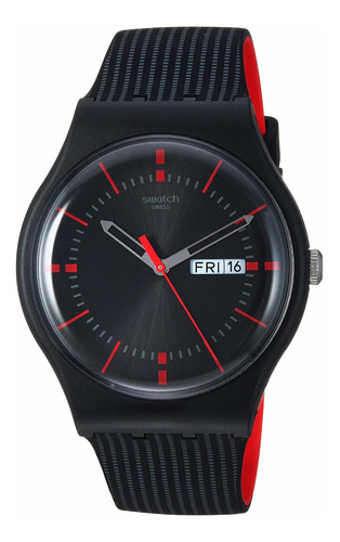 Reloj De Cuarzo Suizo Swob Original Negro Suob714 De Swatch