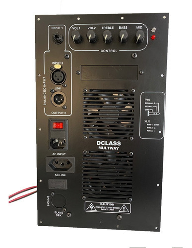 Kit Dclass Digital Bi Amp 700 + 100 Watts P/ Line Array