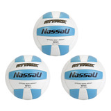 Combo Por 3 Pelotas Voley Nassau Attack Volley Profesional