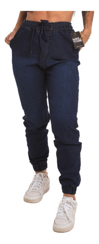 Calças Jogger Jeans Feminina Super Confortável Com Elástico