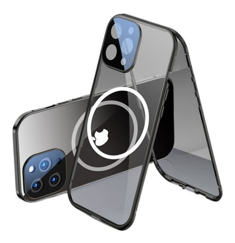 Capa Magnética De Vidro Hd Dupla Face Para iPhone 13