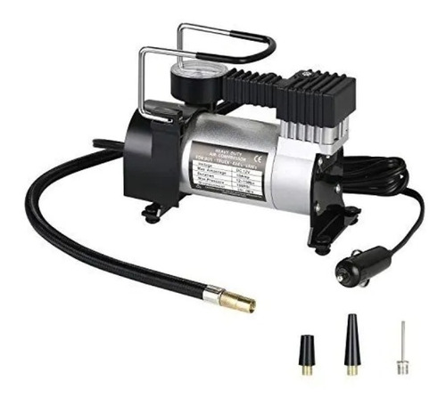 Compresor De Aire Mini A Batería Portátil Oregon Com001 35l 150w Plateado