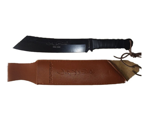 Cuchillo Rambo Iv Negro Deportivo Exterior Camping Lite