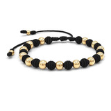 Pulsera Neopreno Oro Laminado 18k De 6mm Iconic Store