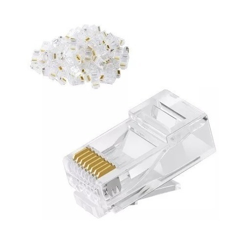 Conector Rj45 Cat6 Paquete X100 Unidades