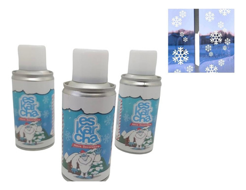 Nieve Artificial Navideña Decorativa En Aerosol 120 Ml