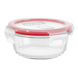 Contenedor Hermético Pyrex Easy Vent Redondo Vidrio 400 Ml