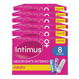 Kit 6 Absorvente Interno Médio C/8 Unid - Intimus