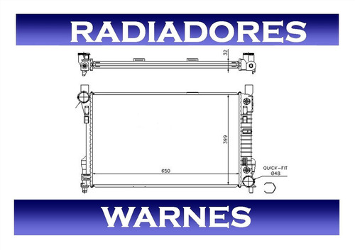 Radiador Mercedes Benz Clase C Modelo T  2002 Al 2005 Foto 5