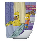 Simpson Homero Bart Cortina De Baño Personalizada 180x150cm
