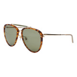 Gucci Gg0672s 003 New Aviator Carey Verde Original