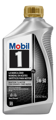 Mobil 1 Fs X2 5w-50 Litro Api Sn Mobil 126419