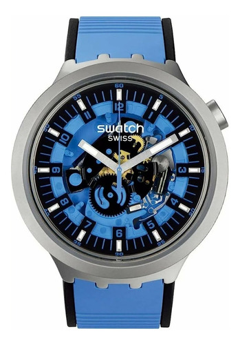 Reloj Swatch Sb07s106 Blue Daze Cla