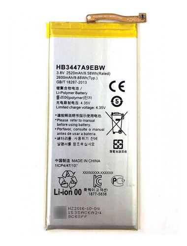 Batería Pila Para Teléfono Huawei P8