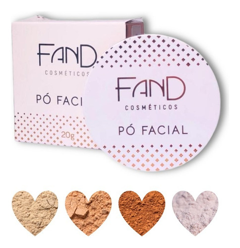 Pó Solto Ultrafino Facial Fand À Prova D'água Todas As Cores