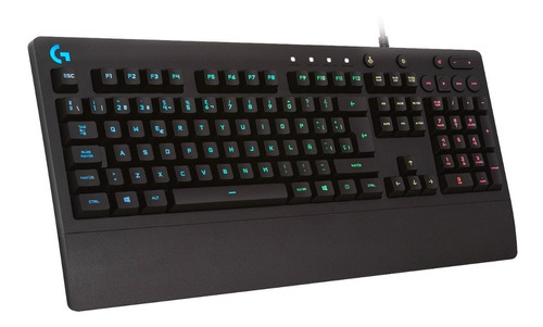 Teclado Gamer Logitech G213 Lightsync Rgb Color Del Teclado Negro Idioma Español