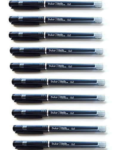 Bolígrafo - Erasable Gel Ink Ballpoint Pen 0.5mm Black, 10-p