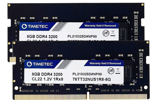 Timetec 16gb Kit(2x8gb) Ddr4 3200mhz (ddr4-3200) Pc4-2560...