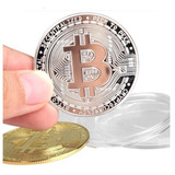 Moneda Bitcoin Silver De Colección Producción Limitada