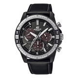 Reloj Hombre Casio Eqs-930tl-1avudf Edifice Color De La Correa Negro Color Del Bisel Plateado Color Del Fondo Negro