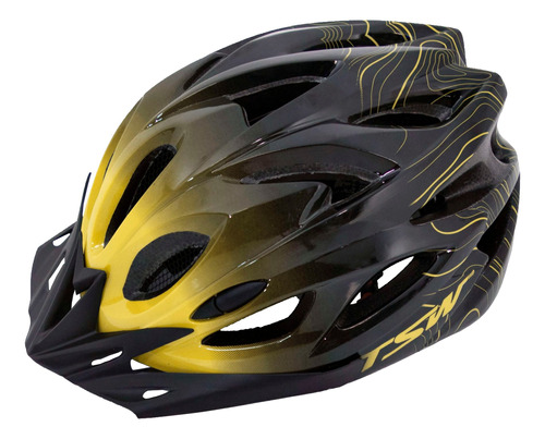 Capacete Tsw Raptor 3 Com Led Preto E Amarelo Promoção