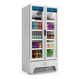 Refrigerador Comercial Duas Porta 691l Vb70al 220v Metalfrio Cor Inox