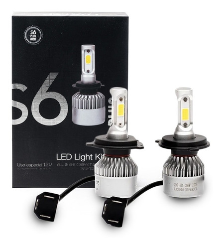 Kit Cree Led H4 9004 9007 H13 S6 Plus Hd Alta Y Baja 6500k