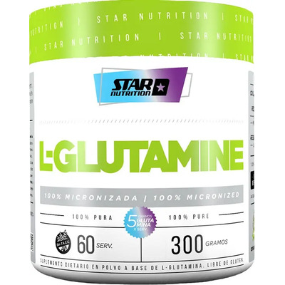 Glutamina Micronizada Star Nutrition X 300grs Aminoacidos | Envío gratis