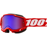 Antiparra 100% Accuri 2 Ski Snowboard Blue/red Nieve Qpg