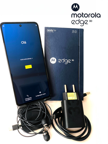 Smartphone Edge 30 256gb 8gb Ram Tela 6,5'' Azul Motorola