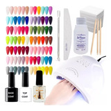 Kit Inicial 48w Manicura Gel Esmalte Removedor Cabina Led/uv