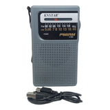 Radio Portatil Am Fm Modelo K-266 A Pila Y Para Auricular