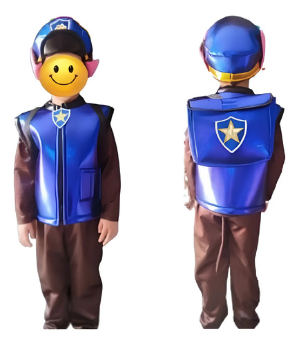 Disfraz Policía, Chase Paw Patrol Niños