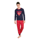 Pijama Longo Juvenil Superman Dc Comics 28.39.0002