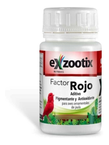 Exzootix Pajaros Factor Rojo Canarios Aves Pigmentante 80g