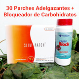 30 Parches Slim Patch Adelgazantes + Bloqueador De Hidratos