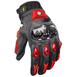 Guantes Para Moto Kov Negro Rojo Flash Dc Moto Original Vort